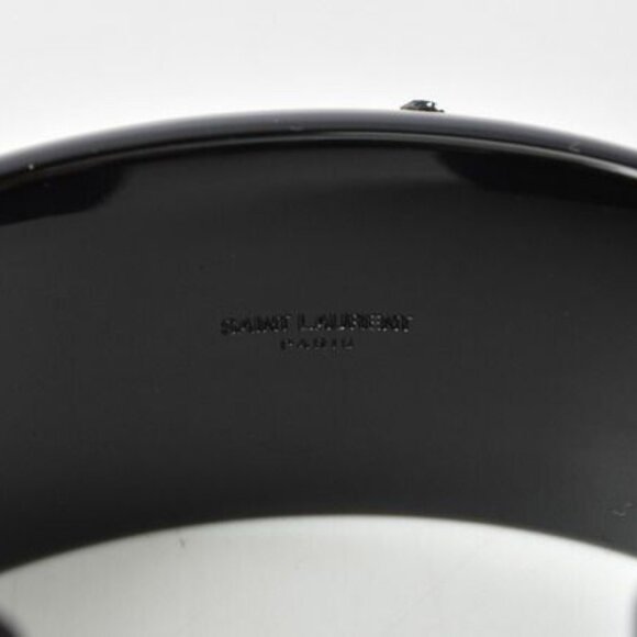 Saint Laurent Bangle Bracelet Bangle Rhinestone Multicolor Black - Picture 6 of 6